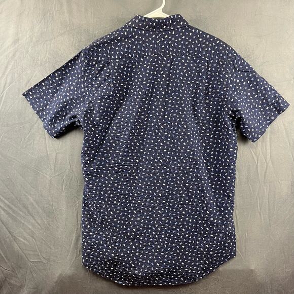 Polo Ralph Lauren Seersucker Casual Button-Down Shirt All Over Print Flags Large - Picture 2 of 12